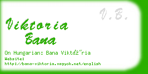 viktoria bana business card